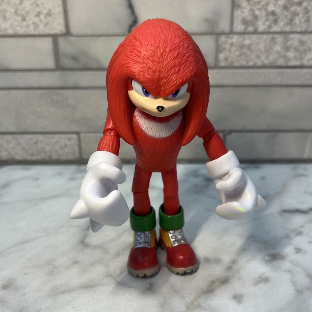 Jakks Pacific 2020-2022 Sonic the Hedgehog 3 Movie Knuckles 4" SEGA Figure